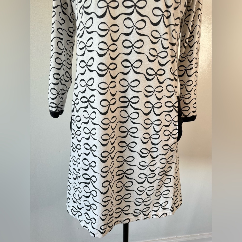 kate spade Black & White Bow-Print Nightshirt - Picture 3 of 11